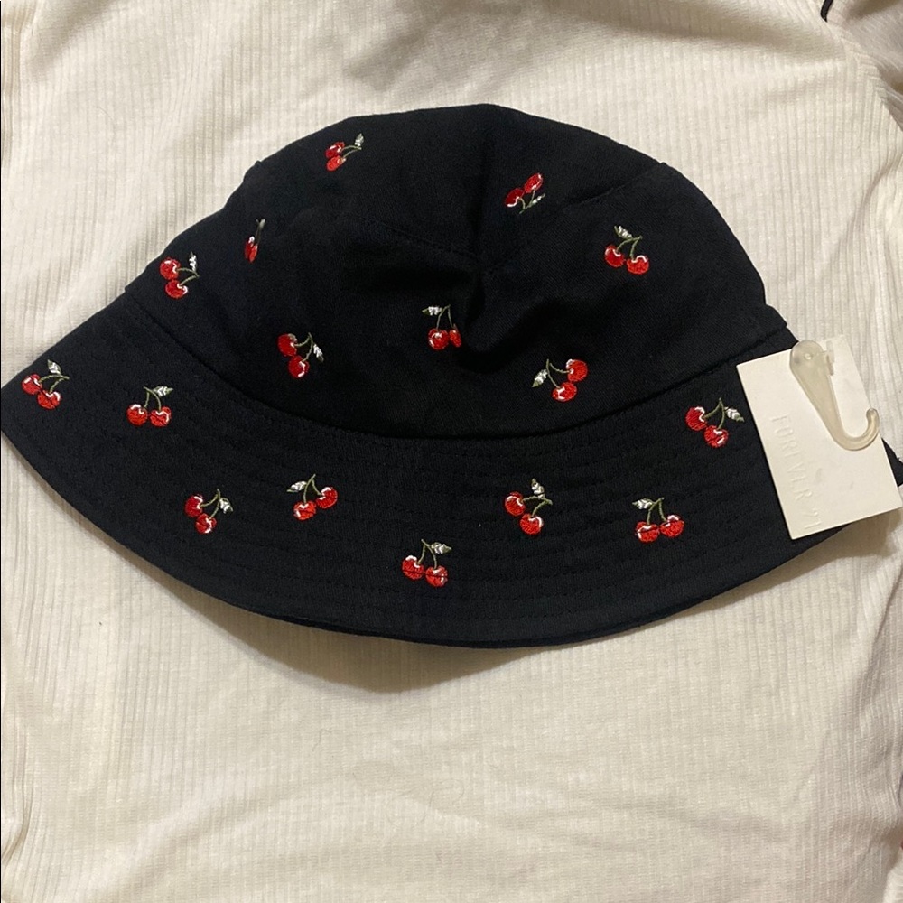 NWT Cherry Bucket Hat